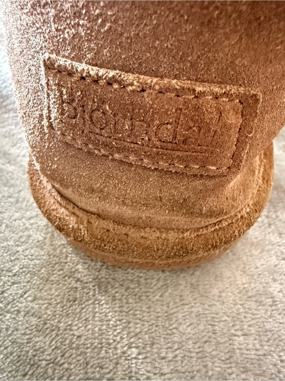 Bjorndal Chestnut Suede Shearling-Lined Winter Boots